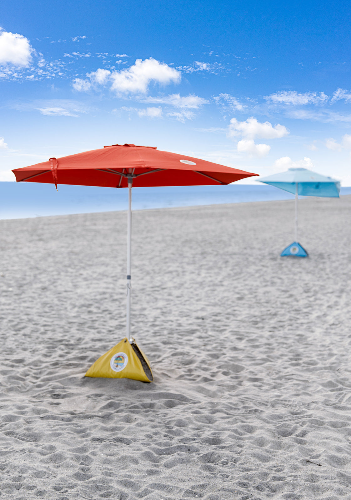 2-PACK beachBUB® ClearWater Complete Beach Umbrella System