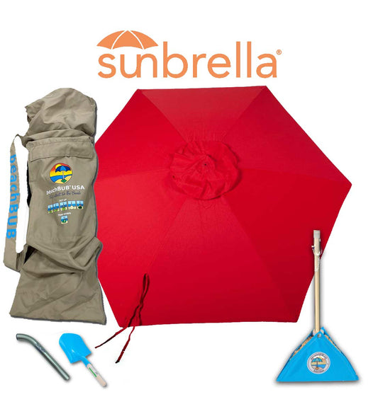beachBUB® Complete Beach Umbrella System - Sunbrella Model