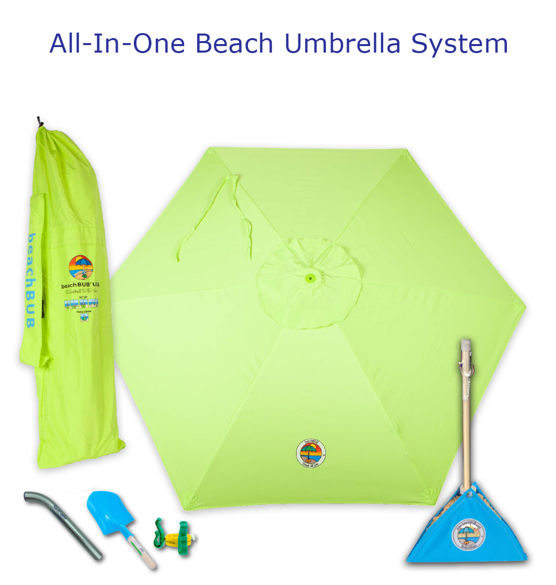 beachBUB® All-In-One Beach Umbrella System