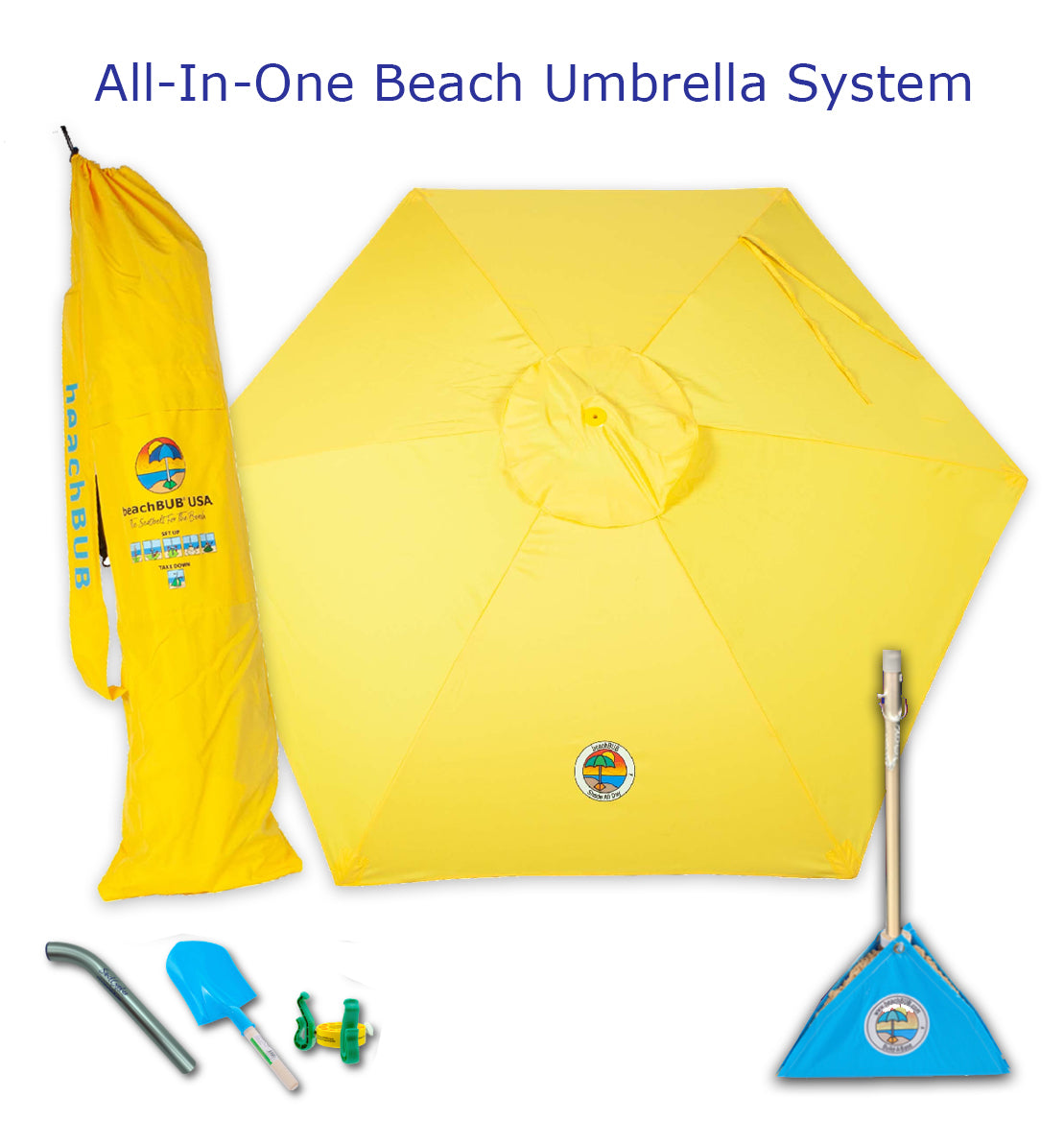 beachBUB® All-In-One Beach Umbrella System