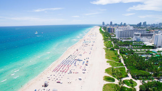 Miami Beach Aerial view. South Beach