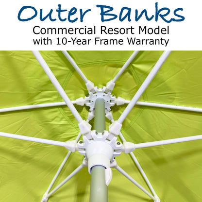 NEW Outer Banks Commercial Resort Model All-In-One Beach Umbrella System