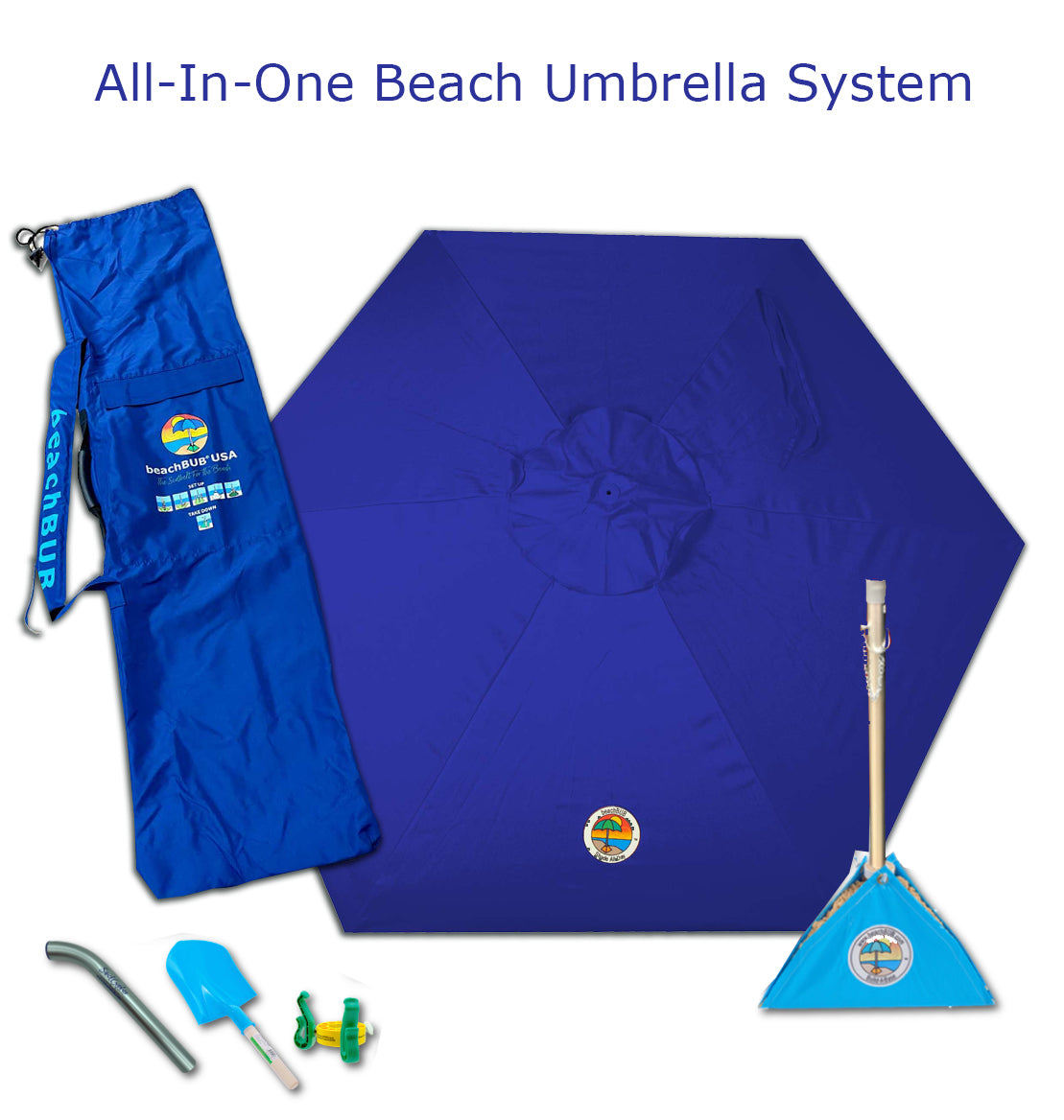 beachBUB® All-In-One Beach Umbrella System